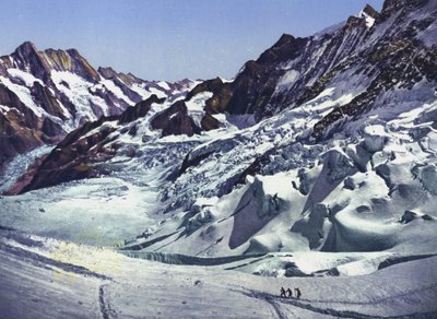 Jungfraubahn, bij het station Eismeer (foto) door Photographer Swiss