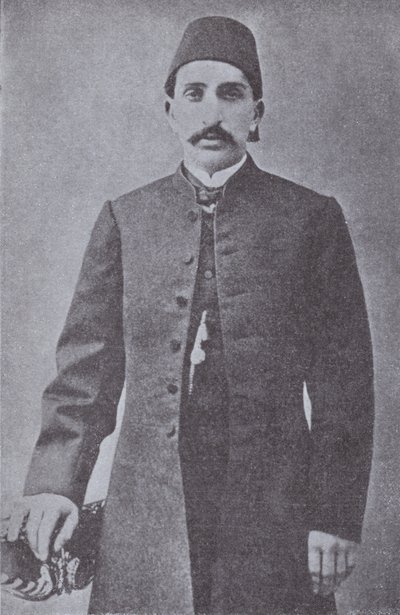 Abdul Hamid II, Sultan van het Ottomaanse Rijk, afgezet door de Jonge Turken in 1909 door Photographer Turkish