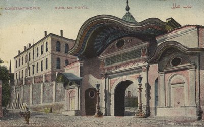 Sublime Porte, Constantinopel door Photographer Turkish