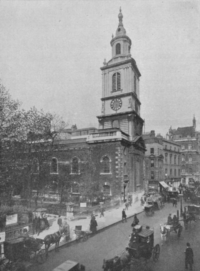 Kerk van St Botolph-without-Bishopsgate, City of London, c1890 1911 door Pictorial Agency