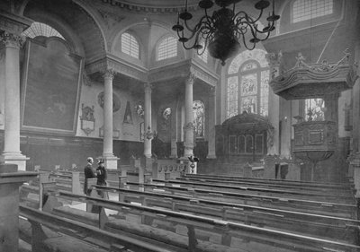Kerk van St. Stephen, Walbrook, City of London door Pictorial Agency