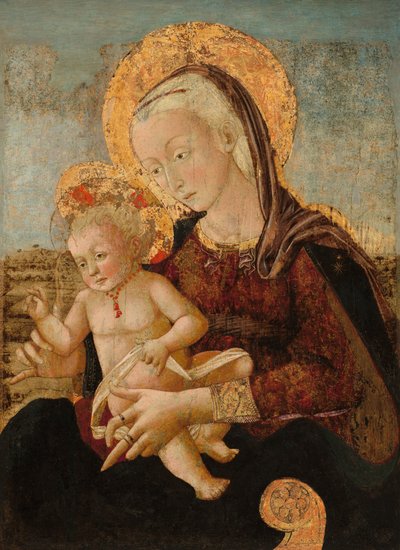 Madonna en kind door Pier Francesco Fiorentino