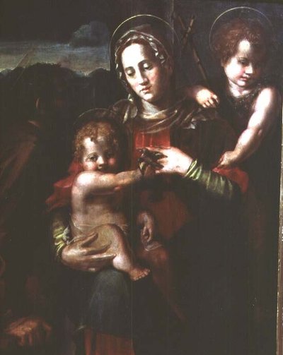 Madonna en Kind met de Jonge Sint Johannes de Doper door Pier Francesco Foschi