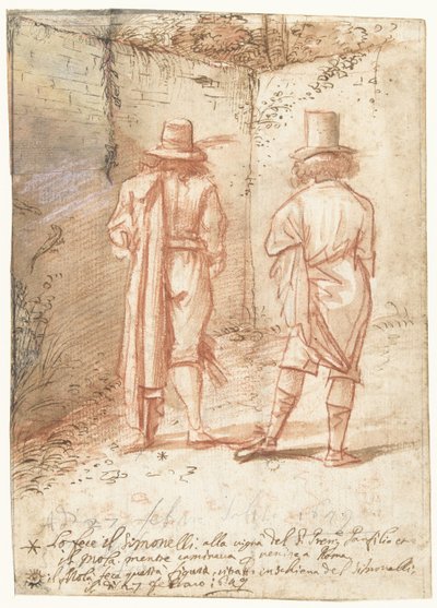 Portretten van Pier Francesco Mola en Niccolò Simonelli door Pier Francesco Mola