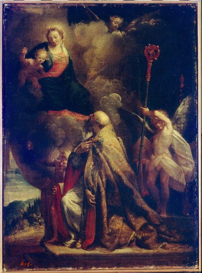 De visioen van Sint Joris door Pier Francesco Morazzone