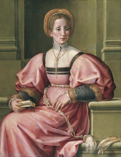 Portret van een dame door Pier Francesco di Jacopo Foschi
