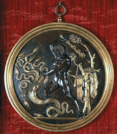 Hercules en de Hydra, 1490s (brons) door Pier Jacopo Alari Bonacolsi