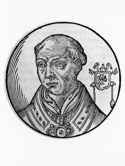 Portret van Calixtus II (Guy de Bourgondië, circa 1060-1124) door Blaise Nicolas Le Sueur