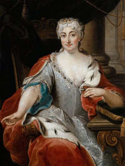 Portret van Maria Clementina Sobieska door Pier Leone Ghezzi