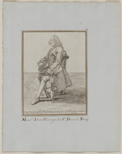 Monsieur Ition Chirurgo van de heer Hertog van Nivers door Pier Leone Ghezzi