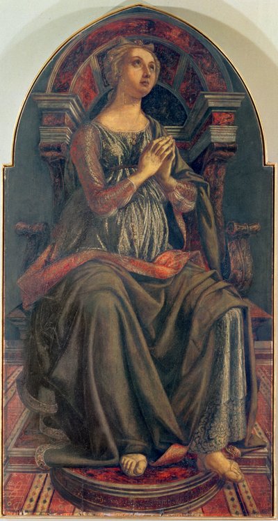 Hoop, uit een serie panelen die de deugden uitbeelden, ontworpen voor de Raadskamer van de Koopmansgildehal, 1469 door Piero del Pollaiolo