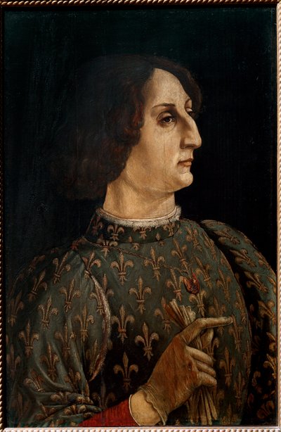 Portret van Galeazzo Maria Sforza, hertog van Milaan door Piero del Pollaiolo