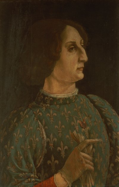 Portret van Galeazzo Mario Sforza (1444-76) c.1471 door Piero del Pollaiolo