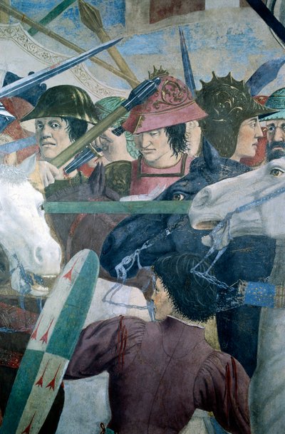 De legende van het ware kruis (detail) door Piero della Francesca