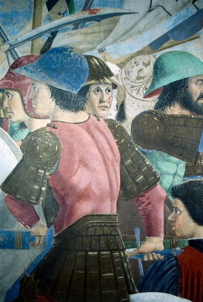 De legende van het ware kruis (detail) door Piero della Francesca