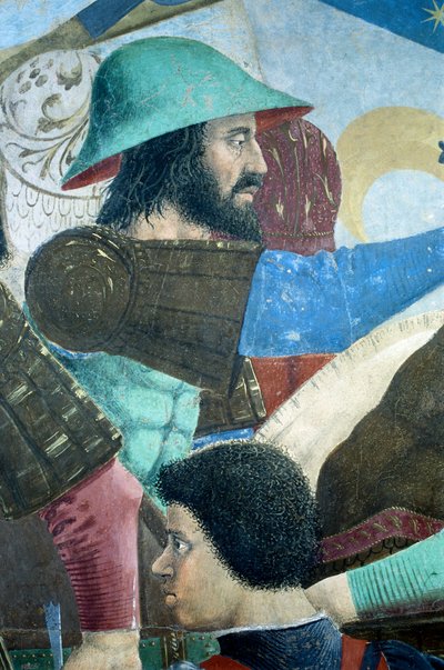 Slag van Heraclius I van Byzantium tegen Chosroes II (detail) door Piero della Francesca