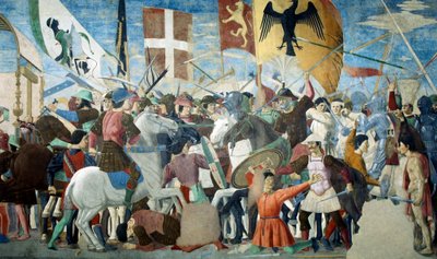 De legende van het ware kruis (detail) door Piero della Francesca