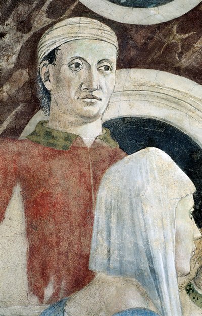 Detail van De Legende van het Ware Kruis met ontdekking en verificatie van het Ware Kruis, door Piero della Francesca door Piero della Francesca