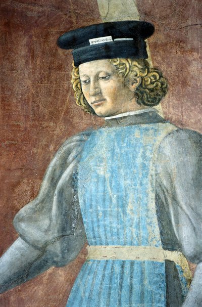 Detail van De Legende van het Ware Kruis met marteling van Jood, door Piero della Francesca door Piero della Francesca