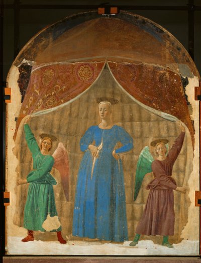La Madonna del Parto (schilderij op hout) door Piero della Francesca