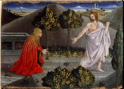Noli me tangere. Polyptiek van Barmhartigheid door Piero della Francesca