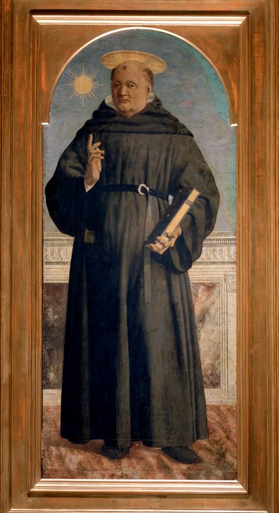 Polyptiek van Sint-Augustinus: Sint-Nicolaas van Tolentino door Piero della Francesca
