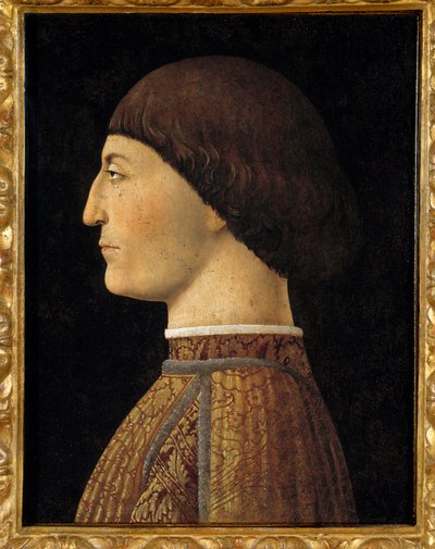 Portret van Sigismond Malatesta, Heer van Rimini (1417-1468) Schilderij door Piero della Francesca (1410/1420-1492) 1451 door Piero della Francesca