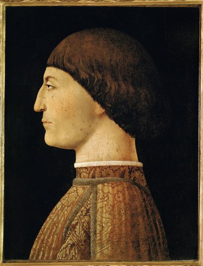 Sigismondo Pandolfo Malatesta ... door Piero della Francesca