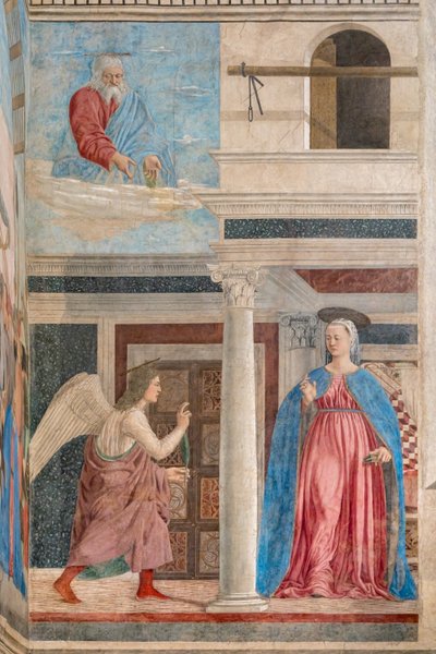 De Annunciatie (detail) door Piero della Francesca