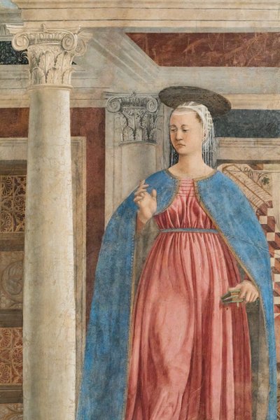 De Annunciatie (detail) door Piero della Francesca
