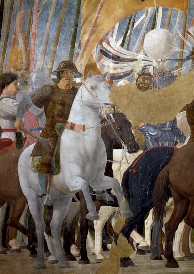 De Legende van het Ware Kruis (detail) door Piero della Francesca