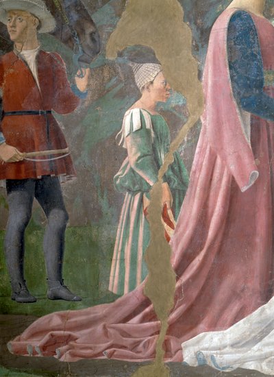 De Legende van het Ware Kruis (detail) door Piero della Francesca