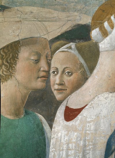 De Legende van het Ware Kruis (detail) door Piero della Francesca