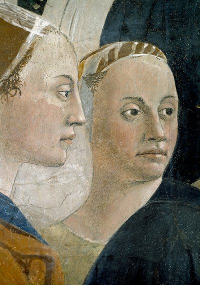 De Legende van het Ware Kruis, de Verificatie van het Ware Kruis (detail) door Piero della Francesca