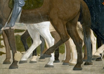 De Legende van het Ware Kruis (detail) door Piero della Francesca