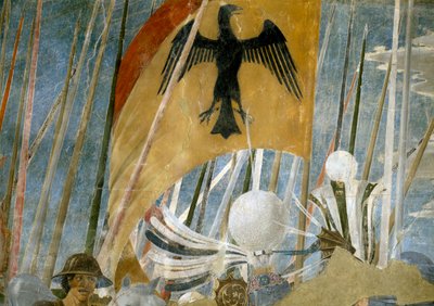 De Legende van het Ware Kruis (detail) door Piero della Francesca