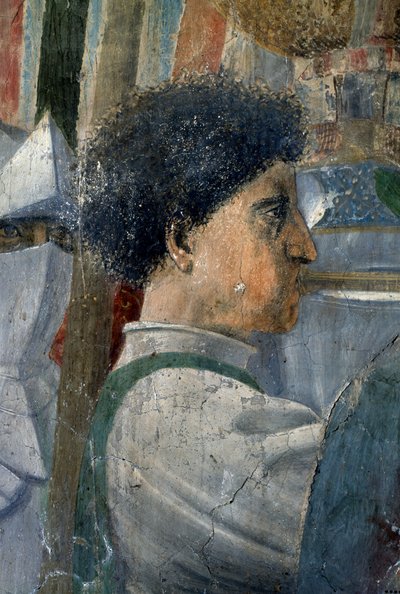 De Legende van het Ware Kruis (detail) door Piero della Francesca