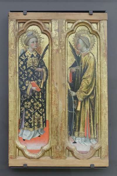 Heilige Stefanus en Heilige Vincentius martelaar door Piero di Alvaro