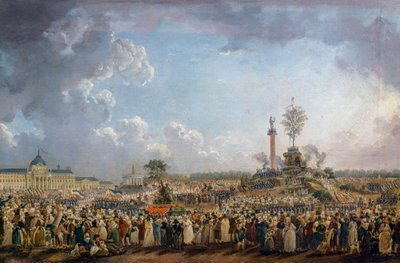 Festival van het Opperwezen op Champ de Mars door Pierre Antoine Demachy