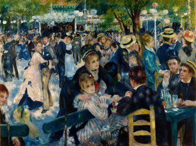 Bal in Le Moulin de la Galette door Pierre-Auguste Renoir