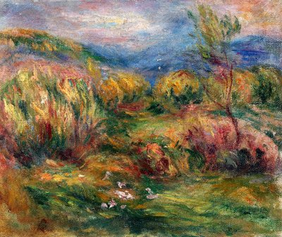 Landschap dichtbij Cagnes-sur-Mer door Pierre-Auguste Renoir