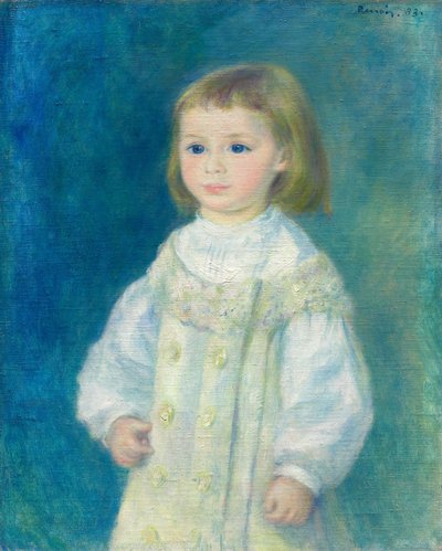 Lucie Berard (Child in White) door Pierre-Auguste Renoir