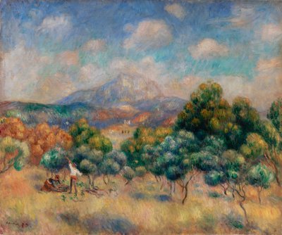 Montagne Sainte-Victoire door Pierre-Auguste Renoir