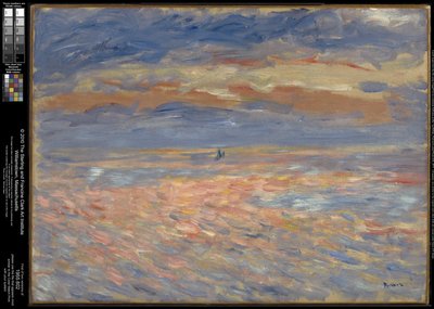 Zonsondergang door Pierre-Auguste Renoir
