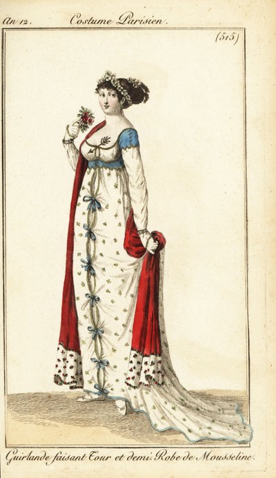 Vrouw met haar vastgebonden met een krans, Parijs door Pierre Charles Baquoy