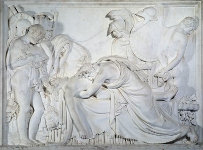 Evandre rouwt om de dood van Pallas door Pierre Francois Gregoire Giraud