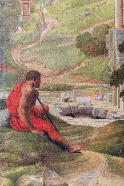 Landschap met oude ruïnes door Pierre (1612-88) Lemaire