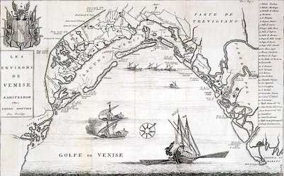 De omgeving van Venetië door Pierre  Mortier