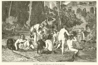 Vrede door Pierre (after) Puvis de Chavannes