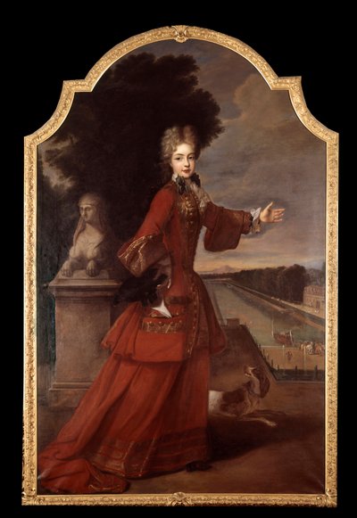 Portret van Marie Adelaide de Savoie, hertogin van Bourgondië in het kasteel van Fontainebleau (1685-1712) door Pierre (studio of) Gobert